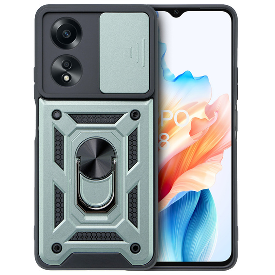 Pouzdro pro Oppo A38 4G / Oppo A18 4G, CamShield Slide, zelené