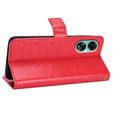 Klopové pouzdro pro Oppo A98 5G, Crazy Horse Wallet, červené