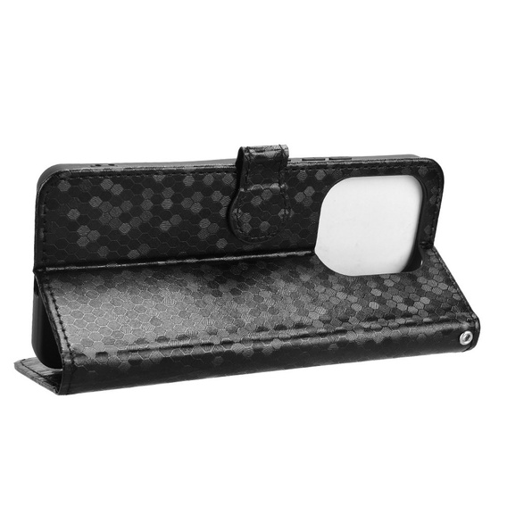Flipové pouzdro pro Xiaomi Redmi Note 14 4G, Wallet Rhombus, černé