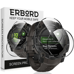 2x hybridní sklo ERBORD pro Garmin Instinct 3 50mm