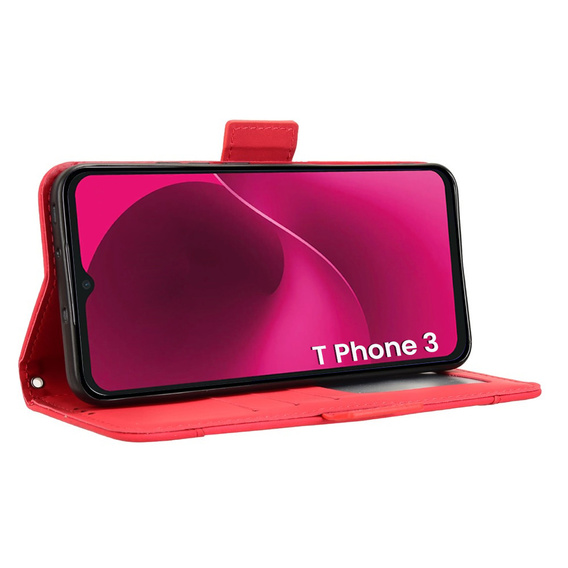 Klopové pouzdro pro T Phone 3 5G, Card Slot, červené