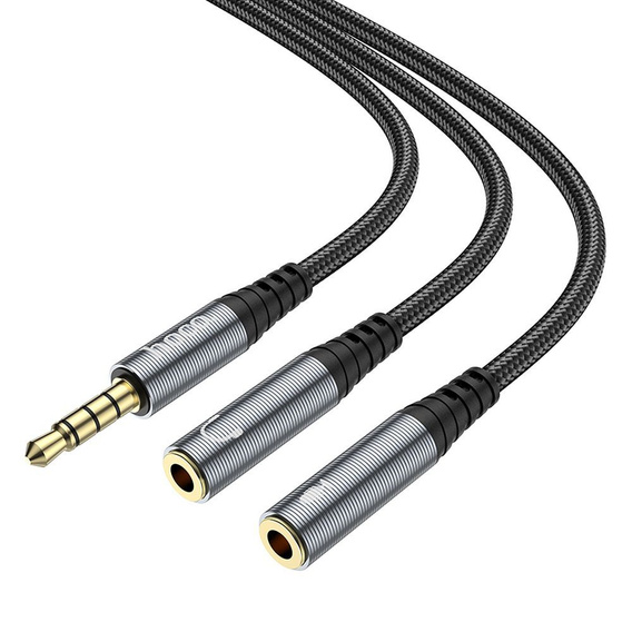 Hoco UPA21 Audio kabel AUX 2v1 – rozbočovač Jack 3,5 mm