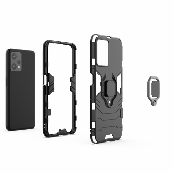 Pouzdro pro Realme 9 Pro / OnePlus Nord CE 2 Lite 5G, Kickstand Ring, černé