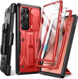 Pouzdro pro Samsung Galaxy S24 Ultra, Tongate MECH Series Clip, červené