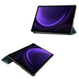 Pouzdro pro Samsung Galaxy Tab S9 FE, trojité, zelené