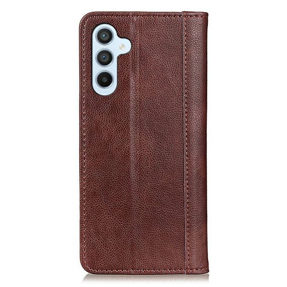 Pouzdro pro Samsung Galaxy A26, Wallet Litchi Leather, hnědé