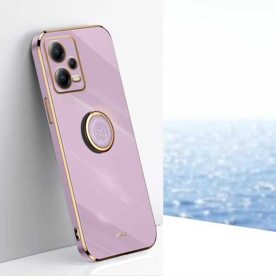 Pouzdro pro POCO X5 Pro 5G, Electro Ring, fialové