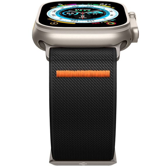 Pasek z Etui SPIGEN do Apple Watch 7 / 8 45mm, Metal Fit Pro, Szary