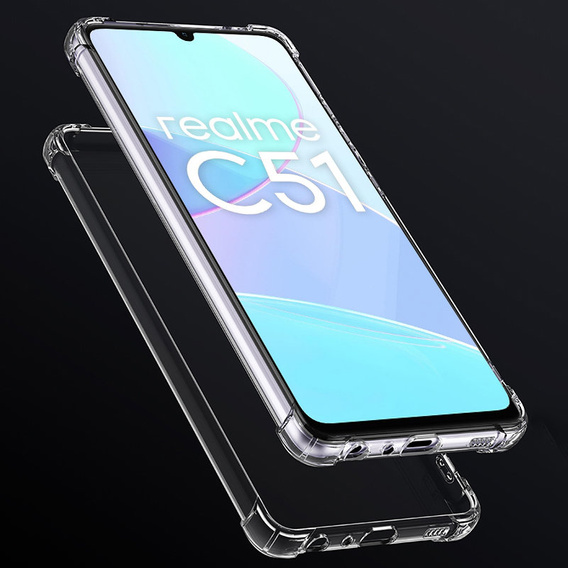Pouzdro pro Realme C51, Dropproof, průhledné