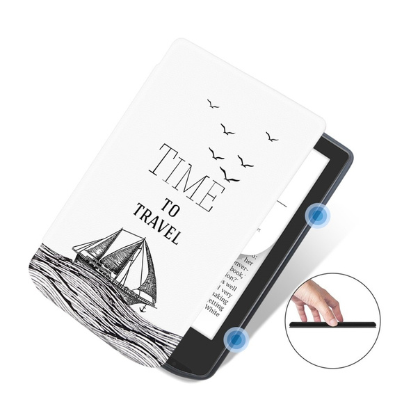 Pouzdro pro PocketBook Verse / Verse Pro, Smartcase, Time to travel