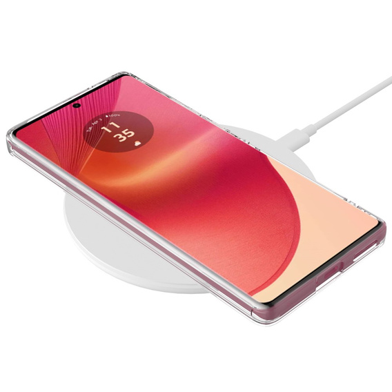 Pouzdro pro Motorola Edge 50 Fusion, Fusion Hybrid, pro MagSafe, průhledné