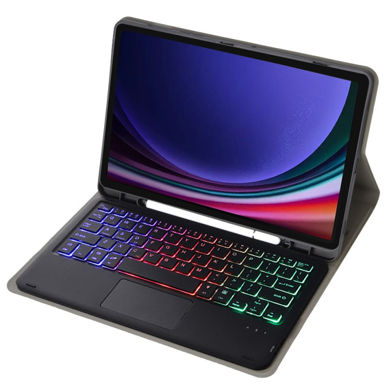 Pouzdro + klávesnice Samsung Galaxy Tab S9 FE X510 / X516, with touchpad, černé