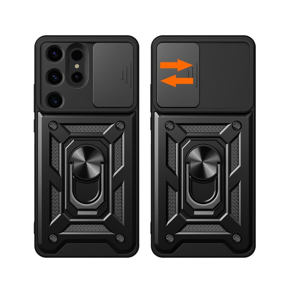 Pouzdro pro Samsung Galaxy S24 Ultra, CamShield Slide, černé