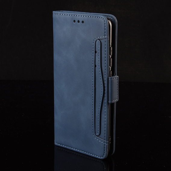Klopové pouzdro pro Xiaomi Redmi 15 5G / 4G, slot na karty, peněženka, tmavě modré
