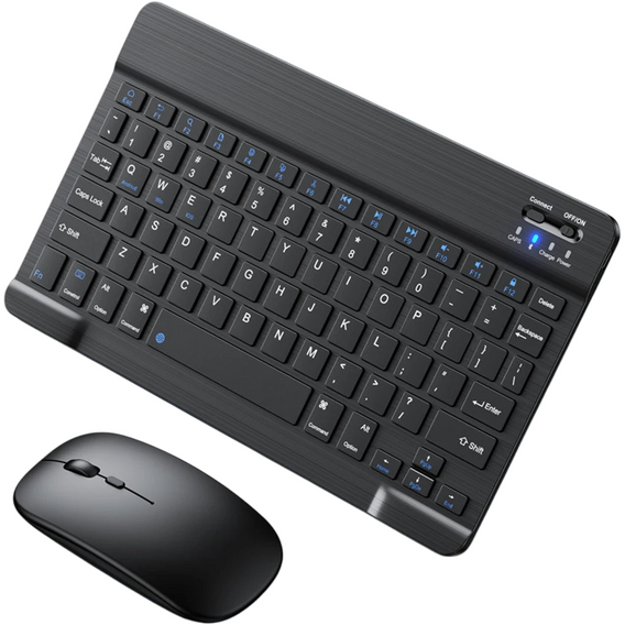 Pouzdro + klávesnice Apple iPad Pro 11" 5 gen. 2024, Leather Pen Slot TouchPad, černé