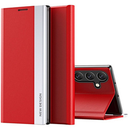 Klopové pouzdro pro Samsung Galaxy A35 5G, Side Magnetic, červené