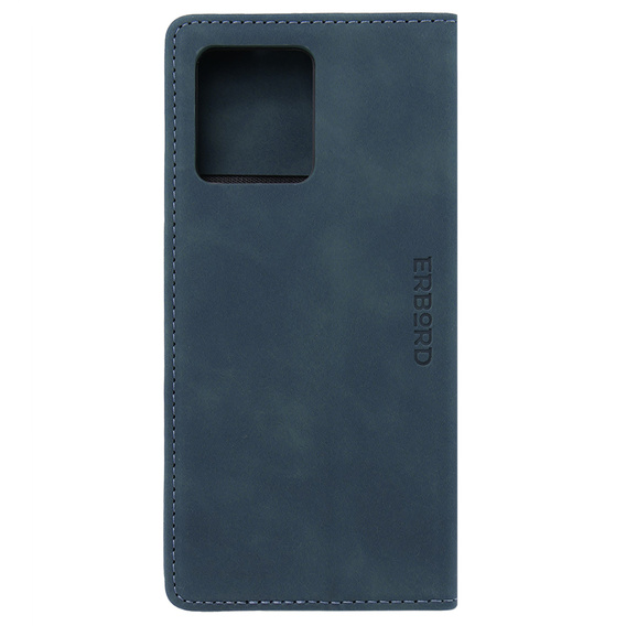 Pouzdro pro Motorola Edge 40 Neo, ERBORD Vintage peněženka s klopou, modré
