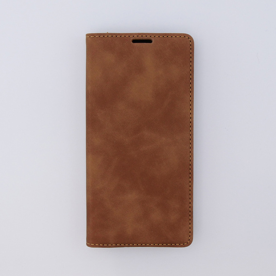 Pouzdro pro Xiaomi Redmi Note 12 5G / Poco X5 5G, ERBORD Vintage peněženka s klopou, hnědé