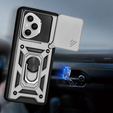 Pouzdro pro Honor 400 Pro 5G, CamShield Slide, stříbrné
