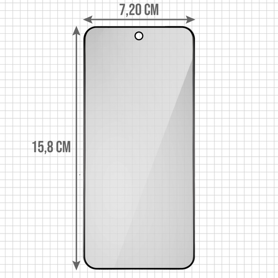 Tvrzené sklo ERBORD Anti-Spy (2 ks) pro OnePlus 15