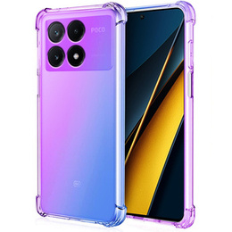 Pouzdro pro Xiaomi Poco X6 Pro 5G, Gradient Dropproof, Fialová / modrá
