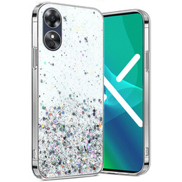 Pouzdro pro Oppo A17, Glittery, průhledné