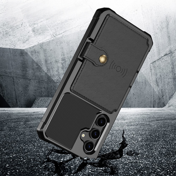 Pouzdro pro Samsung Galaxy S23 FE, Card Holder Kickstand, černé