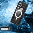 Vodotěsné pouzdro pro Samsung Galaxy S24 Ultra, Redpepper, pro MagSafe, černé