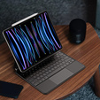 Pouzdro + klávesnice iPad Pro 12.9" 2022/2021/2020 (6/5/4 gen.), Dux Ducis Keyboard TouchPad, černé