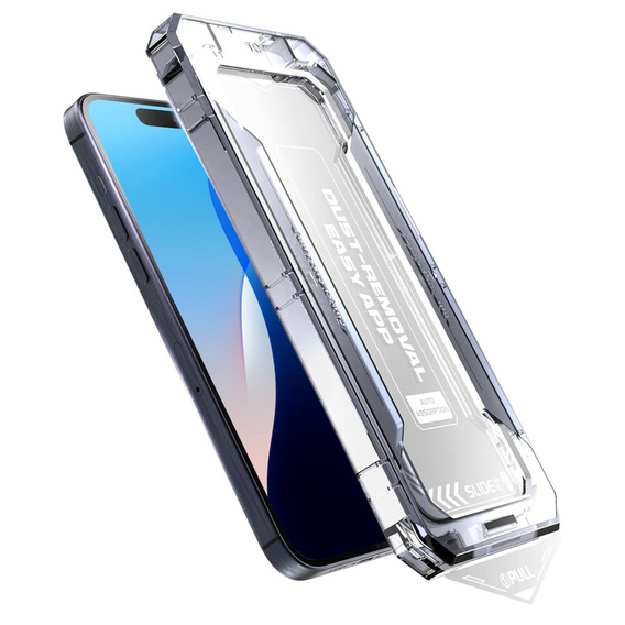 2x tvrzené sklo pro iPhone 16 Pro, ERBORD Easy App Full Screen Protector