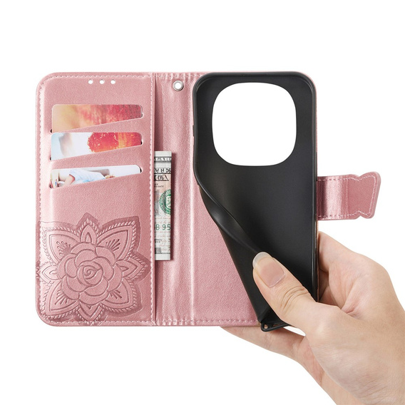 Pouzdro s klopou Butterfly pro Xiaomi Redmi Note 15 Pro Plus 5G / Poco M8 Pro 5G