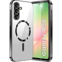 Pouzdro pro Samsung Galaxy A56, Electro MagSafe, černé + sklo na displej