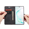 Pouzdro CASEME pro Samsung Galaxy Note 10 Plus/5G, Leather Wallet Case, černé