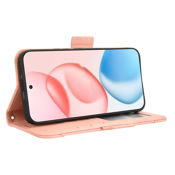 Klopové pouzdro pro Honor 400 5G, Card Slot, růžové