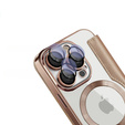 Klopové pouzdro pro iPhone 16 Pro, RFID Wallet MagSafe CamShield, zlaté