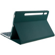 Pouzdro + klávesnice Samsung Galaxy Tab S7 T870/T875 / S8, Pen Slot, zelené
