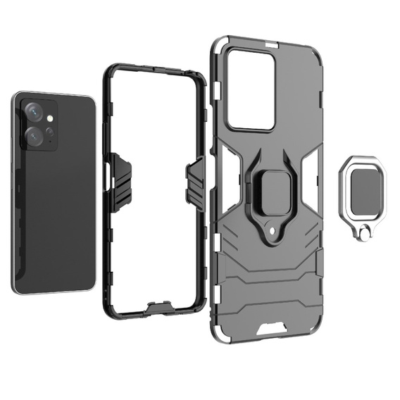 Pouzdro pro Xiaomi Redmi Note 12 4G, Kickstand Ring, černé