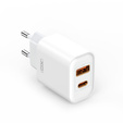 Síťová nabíječka XO CE12, USB-C, 20W + kabel USB-C - Lightning, bílá