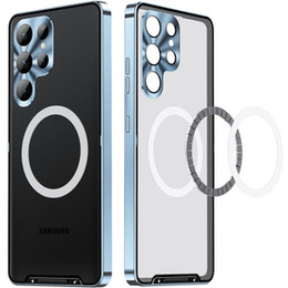 Ochranné pouzdro na fotoaparát pro Samsung Galaxy S23 Ultra, CamShield MagSafe, transparentní / modré