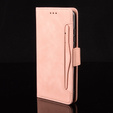 Klopové pouzdro pro Honor 400 5G, Card Slot, růžové