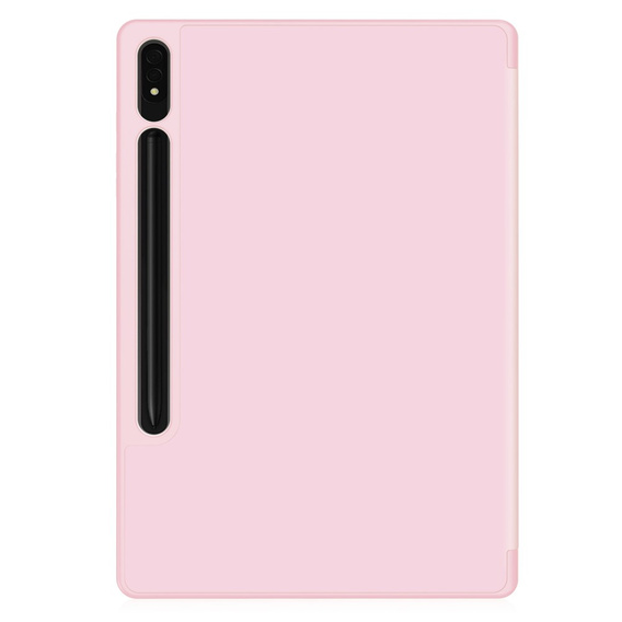 Pouzdro pro Samsung Galaxy Tab S10+ Plus, Smartcase s prostorem pro stylus, růžové