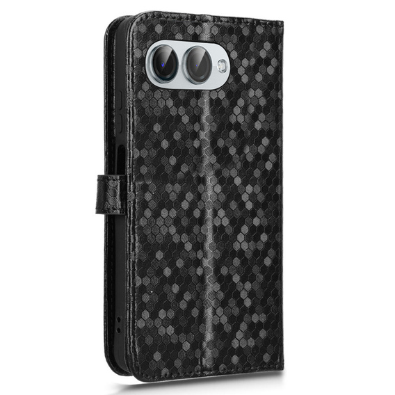 Flipové pouzdro pro T Phone 3 5G, Wallet Rhombus, černé