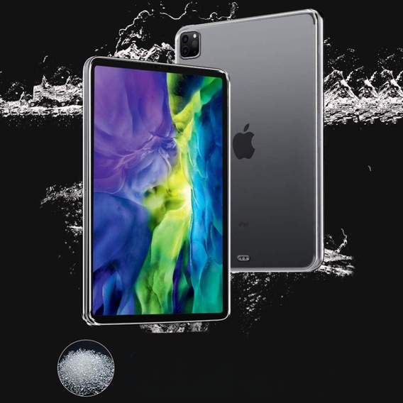 Pouzdro pro iPad Pro 12.9 2022 / 2021 / 2020 / 2018, silikonové, průhledné