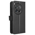 Klopové pouzdro pro OnePlus 12 5G, Wallet Smart Magnet, černé