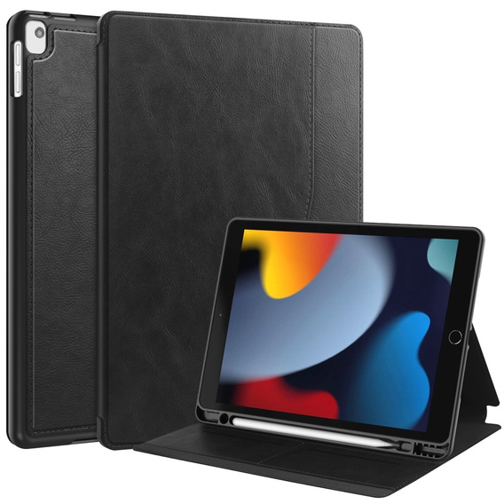 Pouzdro pro iPad 10.2 2021 / 2020 / 2019, Business Card and Pen Slot, černé