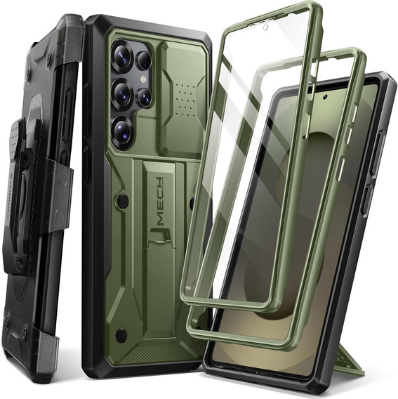 Odolné pouzdro pro Samsung Galaxy S25 Ultra – Tongate MECH Series Clip, černé