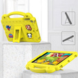 Dětské pouzdro pro iPad mini 7.9" 2019/2015/2014/2013/2012 (5/4/3/2/1 gen.), Cute Patterns, se stojánkem, žluté