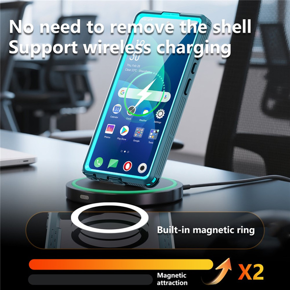 Vodotěsné pouzdro Redpepper MagSafe pro Samsung Galaxy S26 Ultra, modré