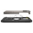 Pouzdro Spigen pro iPhone 16 Pro Max, Tough Armor Mag MagSafe, šedé + 9H tvrzené sklo