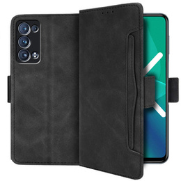 Klopové pouzdro pro Oppo Reno6 Pro 5G, Card Slot, černé
